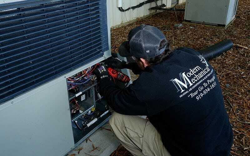 tech working on AC